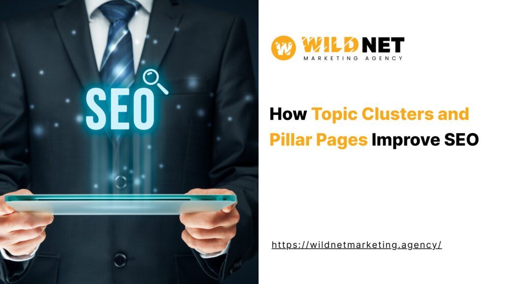 topic clusters and pillar pages​ banner