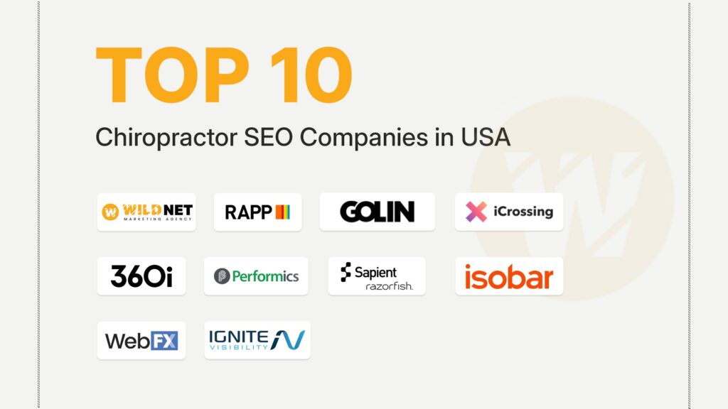 chiropractor SEO companies banner