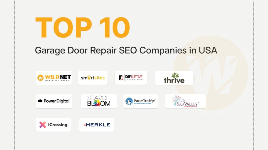 garage door repair SEO companies banner