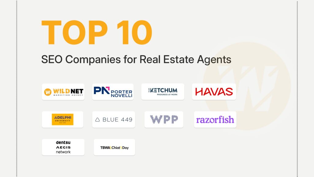 real estate agent SEO companies banner