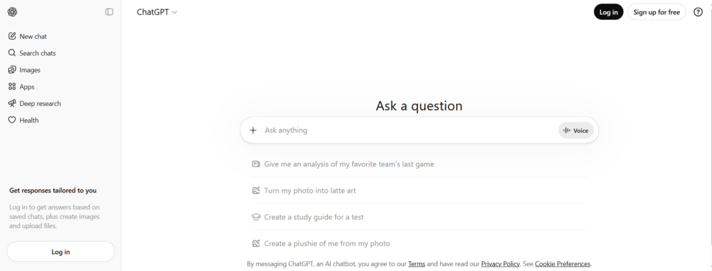 ChatGPT Search Engine